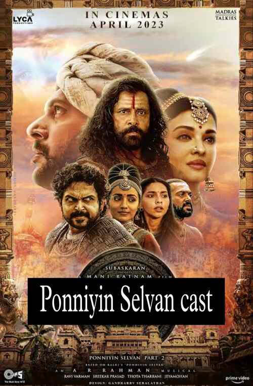 Ponniyin Selvan cast 